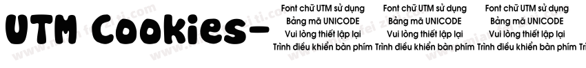 UTM Cookies字体转换